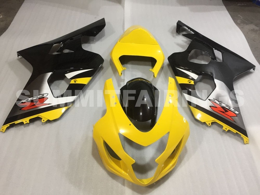 Fairings For Suzuki - GSXR600-750 K4 04-05 Black and Yellow