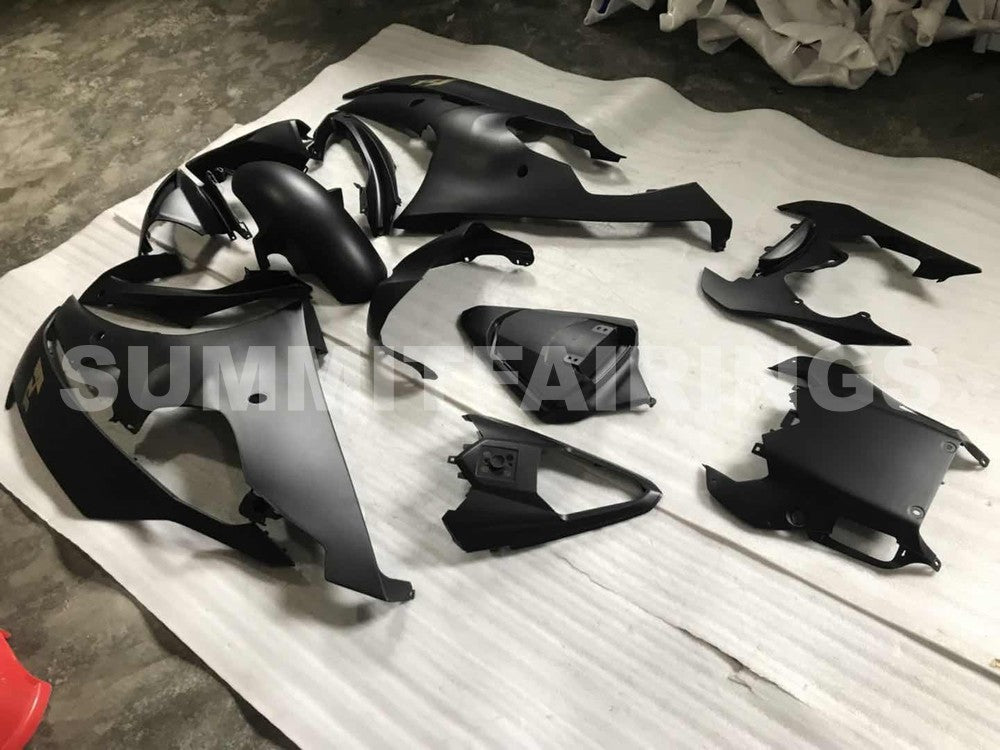 Fairings For Yamaha R6, 2008-2012 - Matte Black Gloss Black