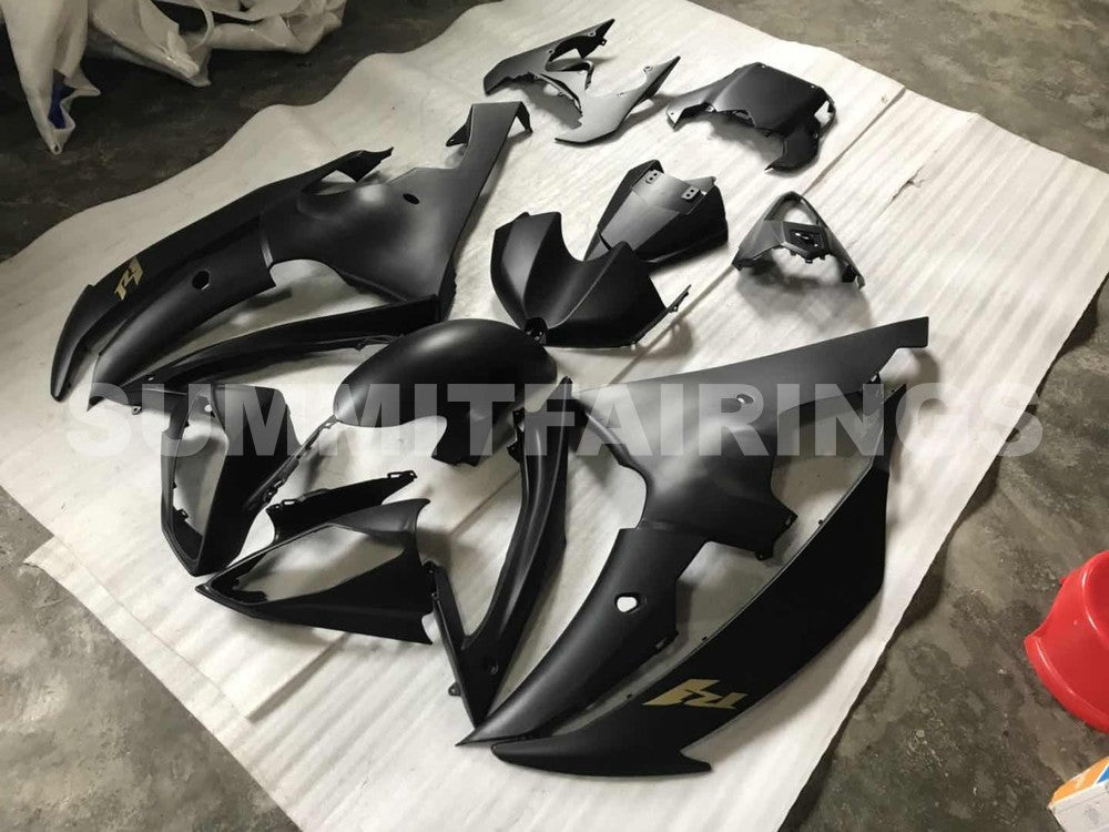 Fairings For Yamaha R6, 2008-2012 - Matte Black Gloss Black