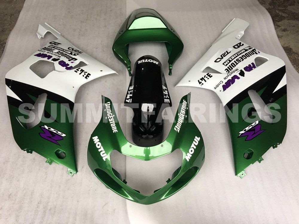 Fairings For Suzuki - GSXR600-750 K1 2001-2003 Green Purple