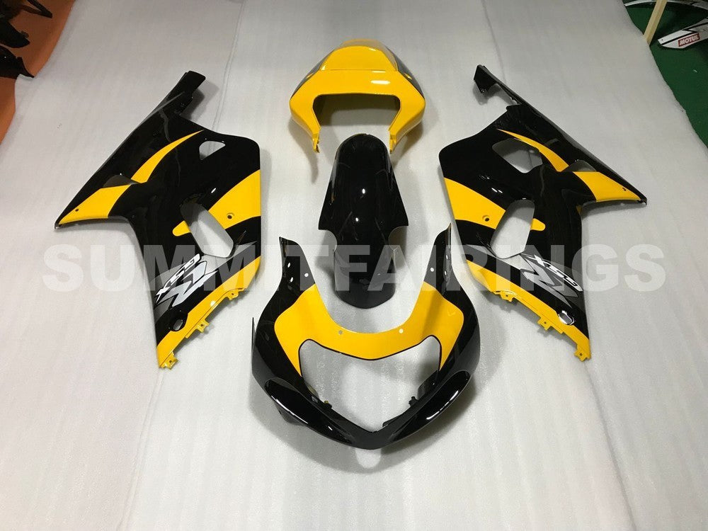 Fairings For Suzuki GSXR 600 Black & Yellow GSXR (2001-2003)