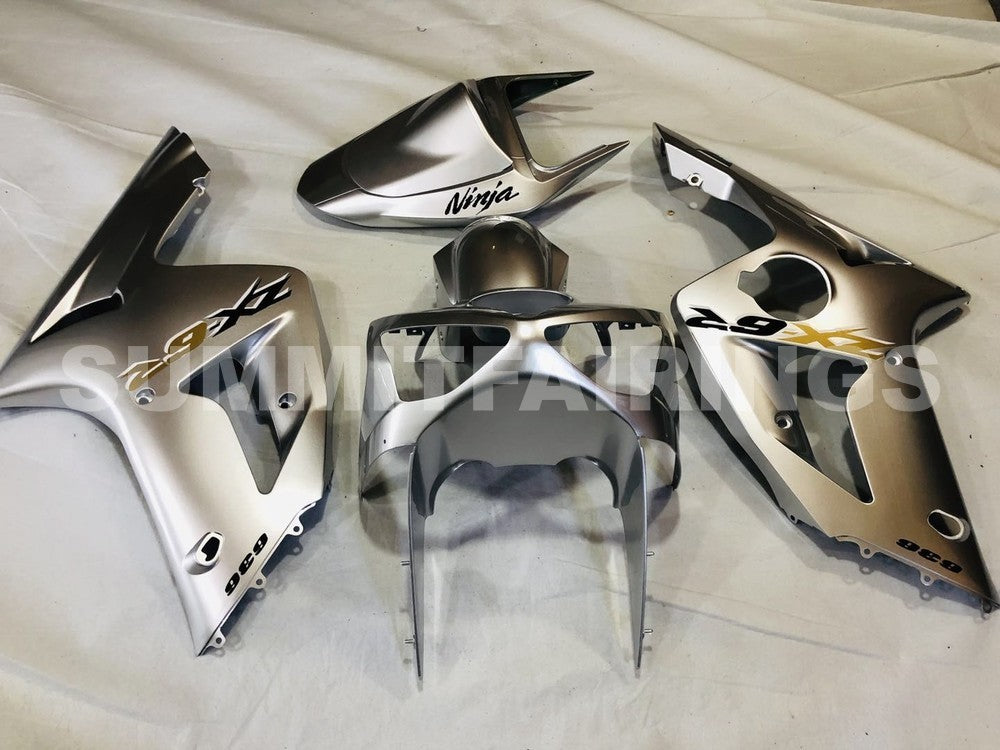 Fairings For Kawasaki ZX6R 636 Silver Ninja (2003-2004
