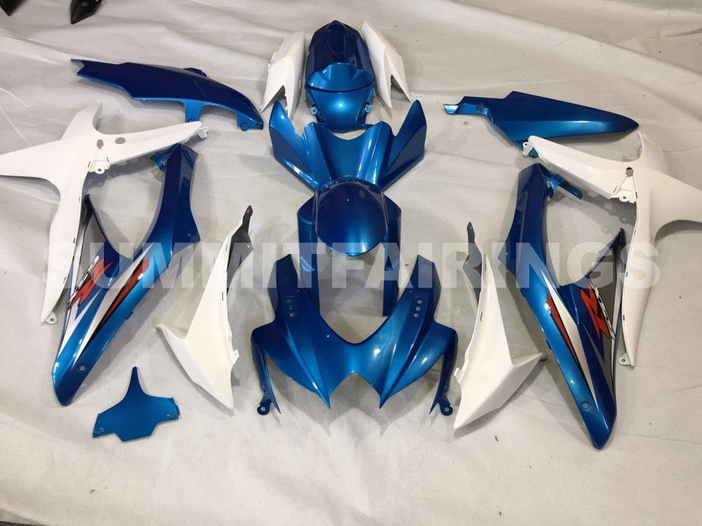 Fairings For Suzuki - GSXR600-750 K8 2008-2010 Blue White 2