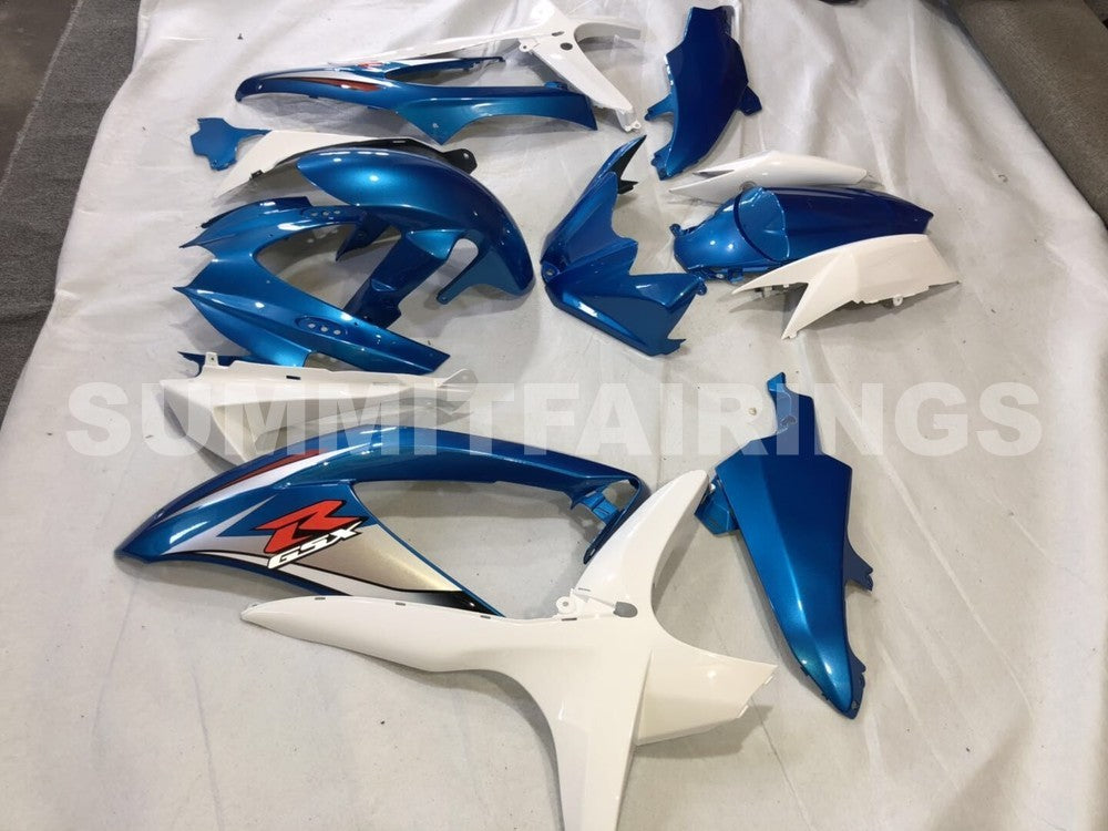 Fairings For Suzuki - GSXR600-750 K8 2008-2010 Blue White 2