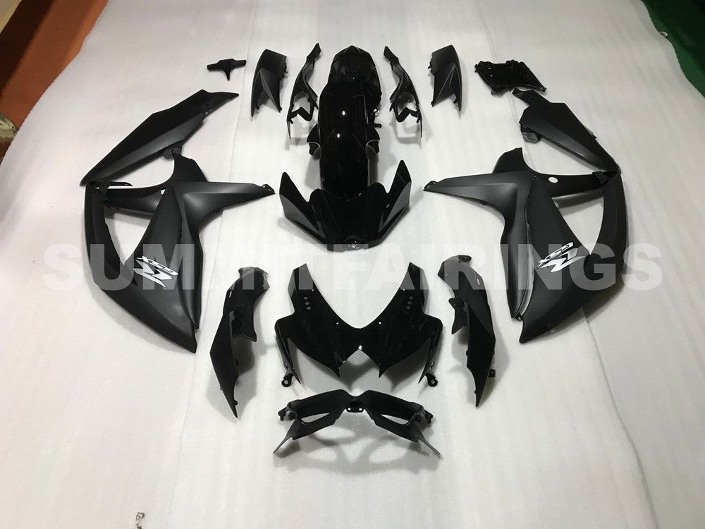 Fairings For Suzuki - GSXR600-750 K8 2008-2010 Matt Black Gloss Black
