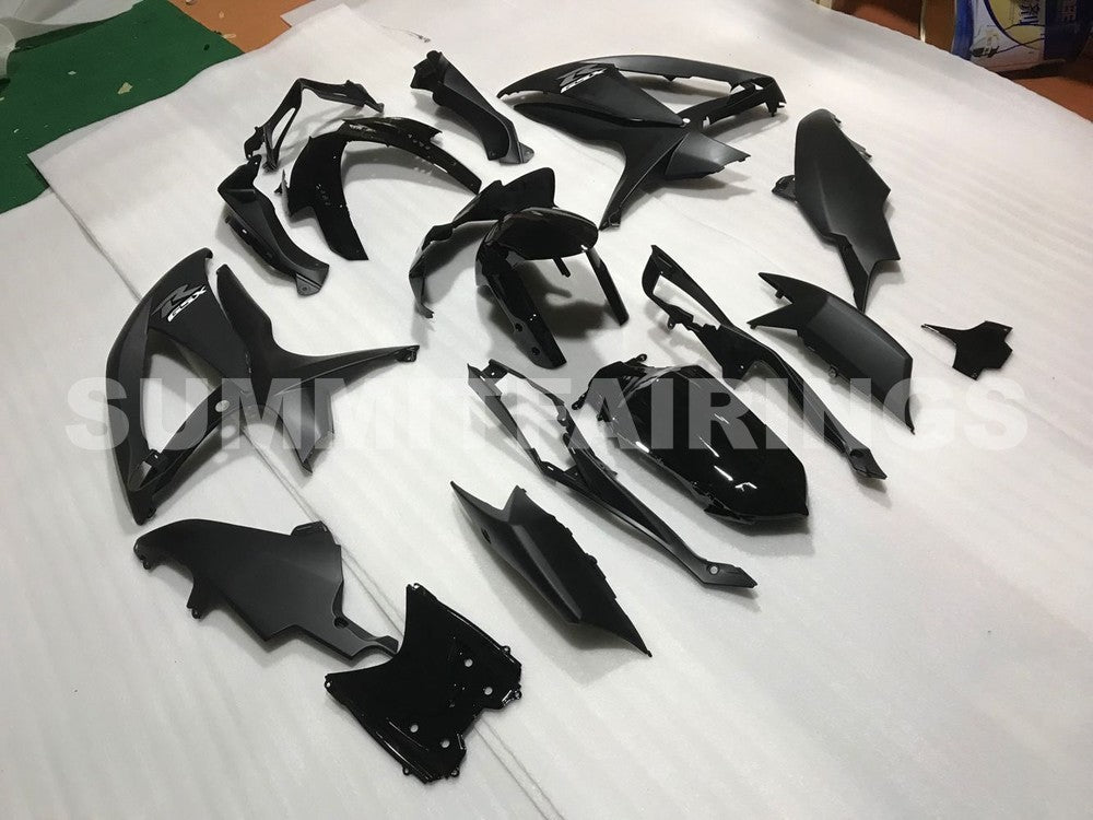 Fairings For Suzuki - GSXR600-750 K8 2008-2010 Matt Black Gloss Black