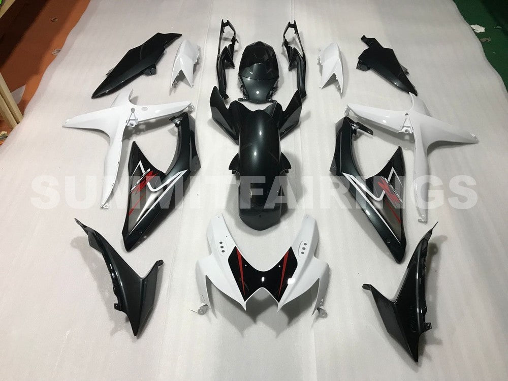 Fairings For Suzuki GSXR 600 750 White & Silver GSXR (2008-2009-2010)