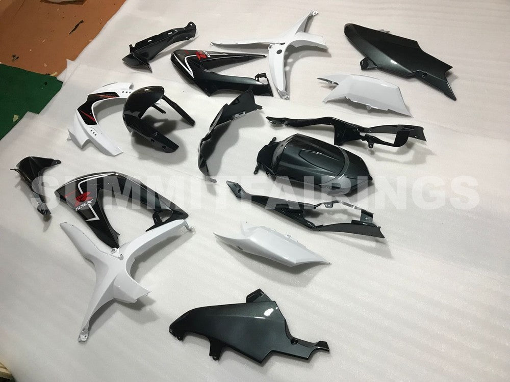 Fairings For Suzuki GSXR 600 750 White & Silver GSXR (2008-2009-2010)