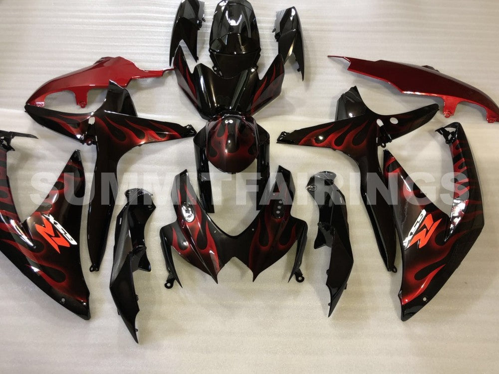 Fairings For Suzuki - GSXR600-750 K8 2008-2010 Flame Red