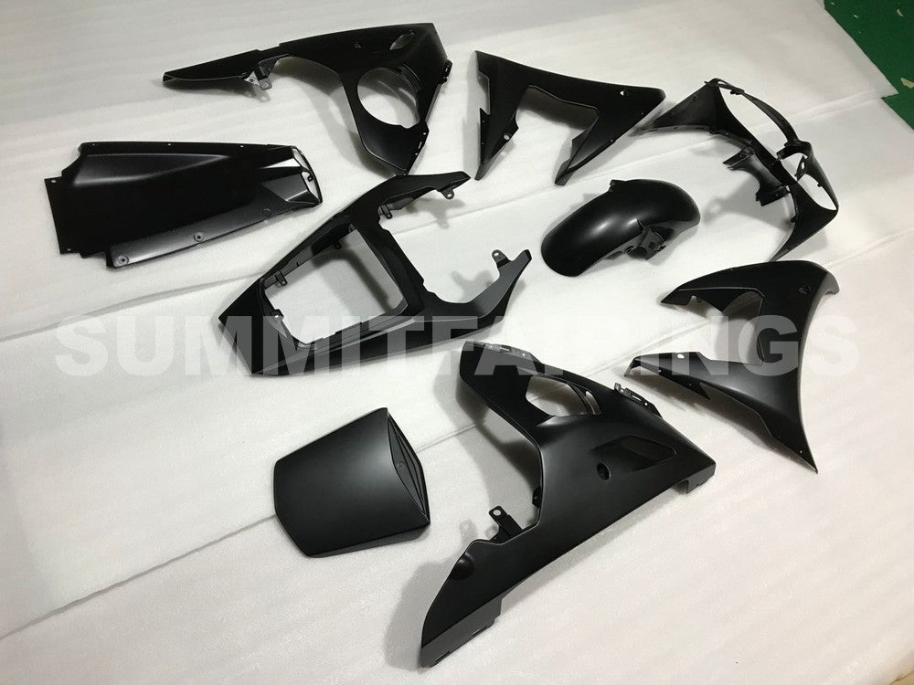 Fairings For Yamaha - YZF-600 R6 2003-2004 Matt Black Red Decals