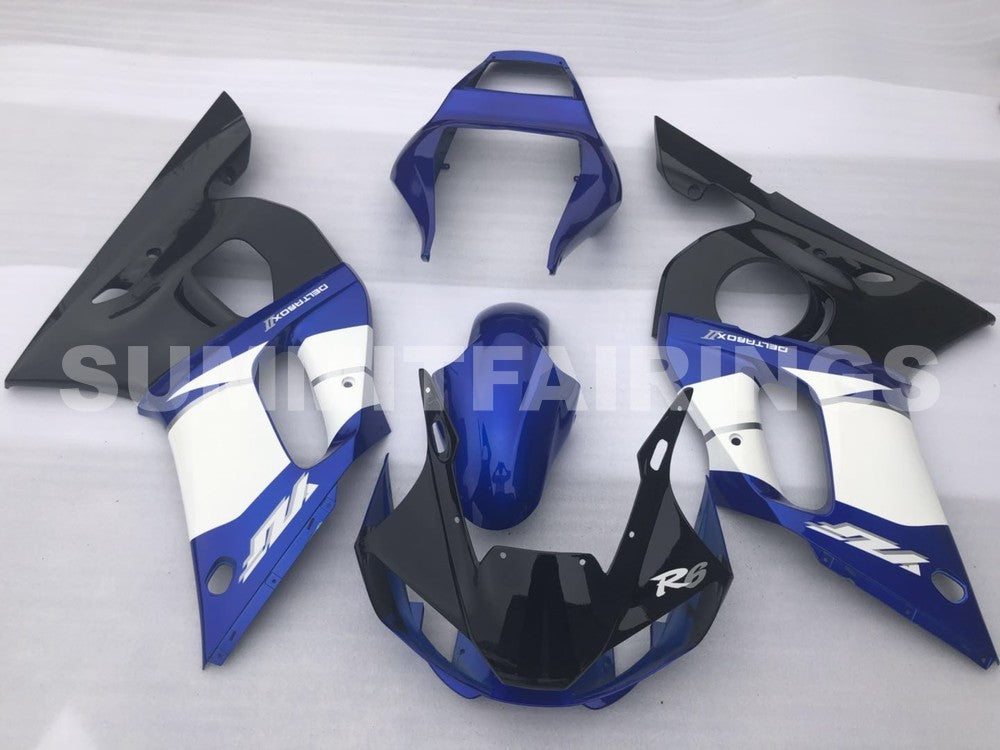 Fairings For Yamaha - YZF-600 R6 1998-2002 Black and Blue