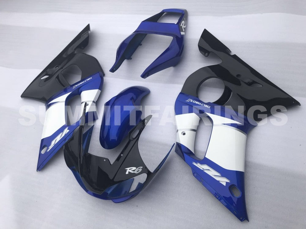 Fairings For Yamaha - YZF-600 R6 1998-2002 Black and Blue