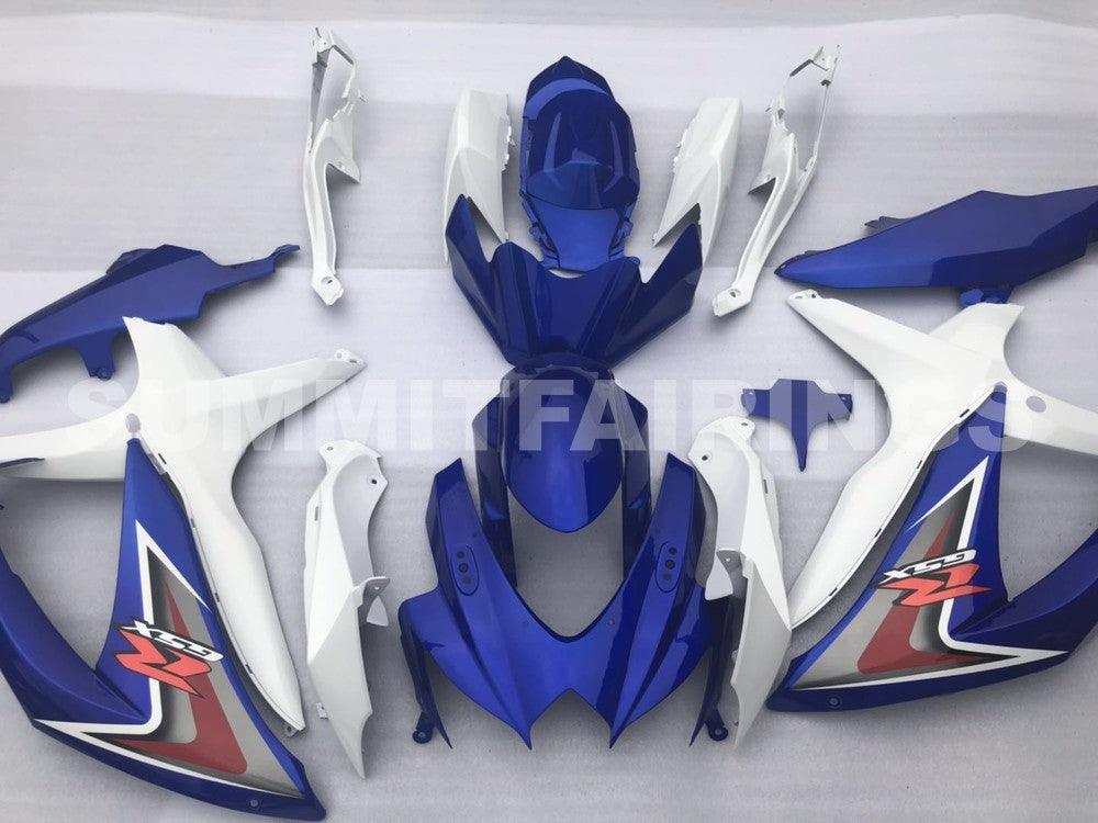 Fairings For Suzuki GSX-R600 / 750, 2008-2010 - Blue & White