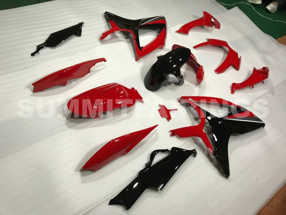 Fairings For Suzuki - GSXR600-750 K6 06-07 Black and Red