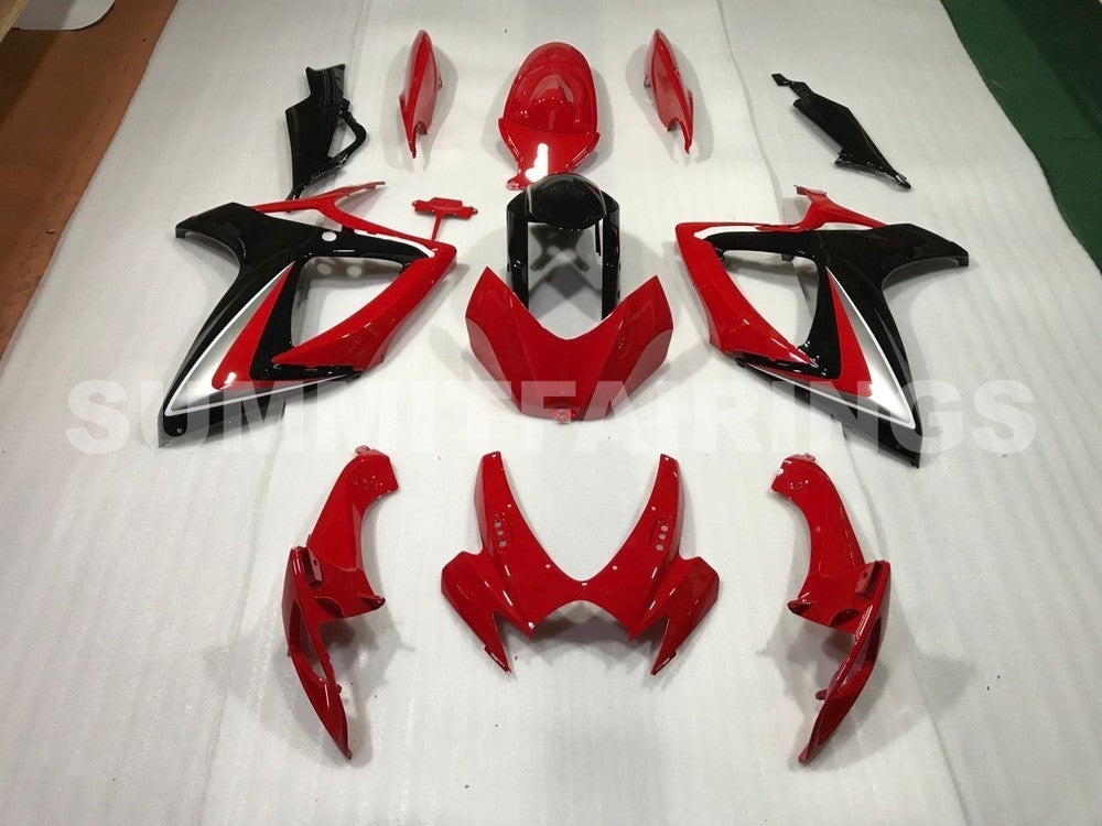 Fairings For Suzuki - GSXR600-750 K6 06-07 Black and Red