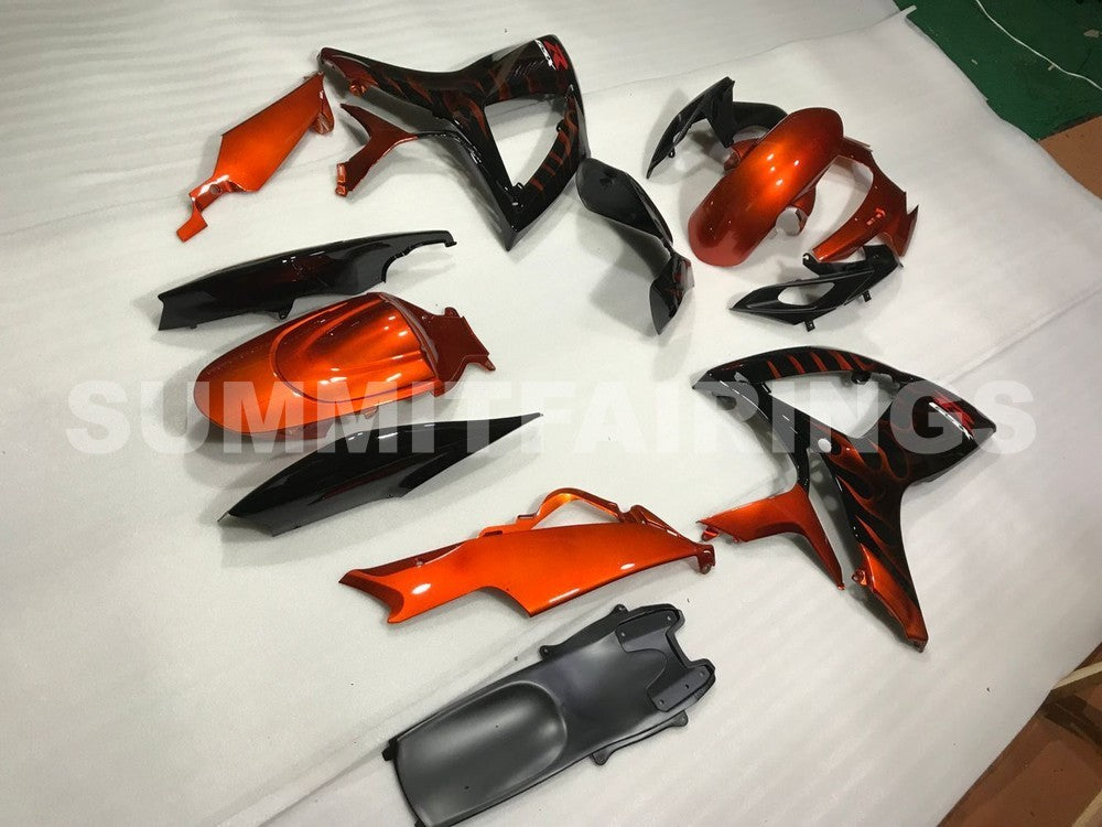 Fairings For Suzuki - GSXR600-750 K6 06-07 Orange Flame