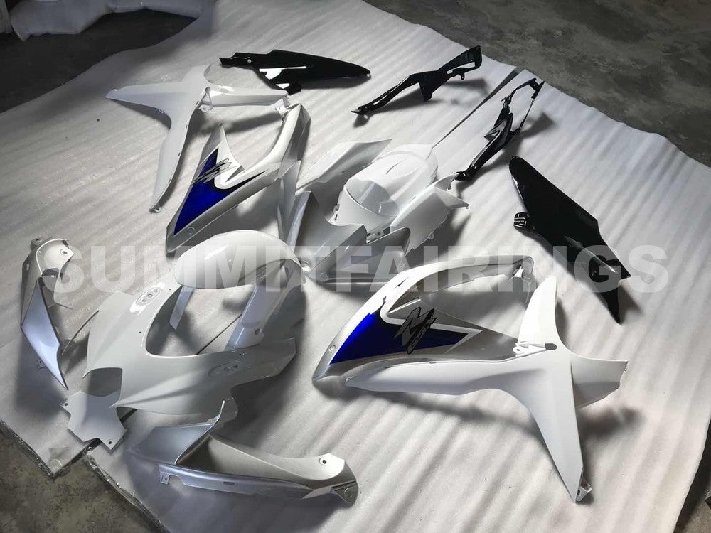 Fairings For Suzuki - GSXR600-750 K8 2008-2010 Silver White