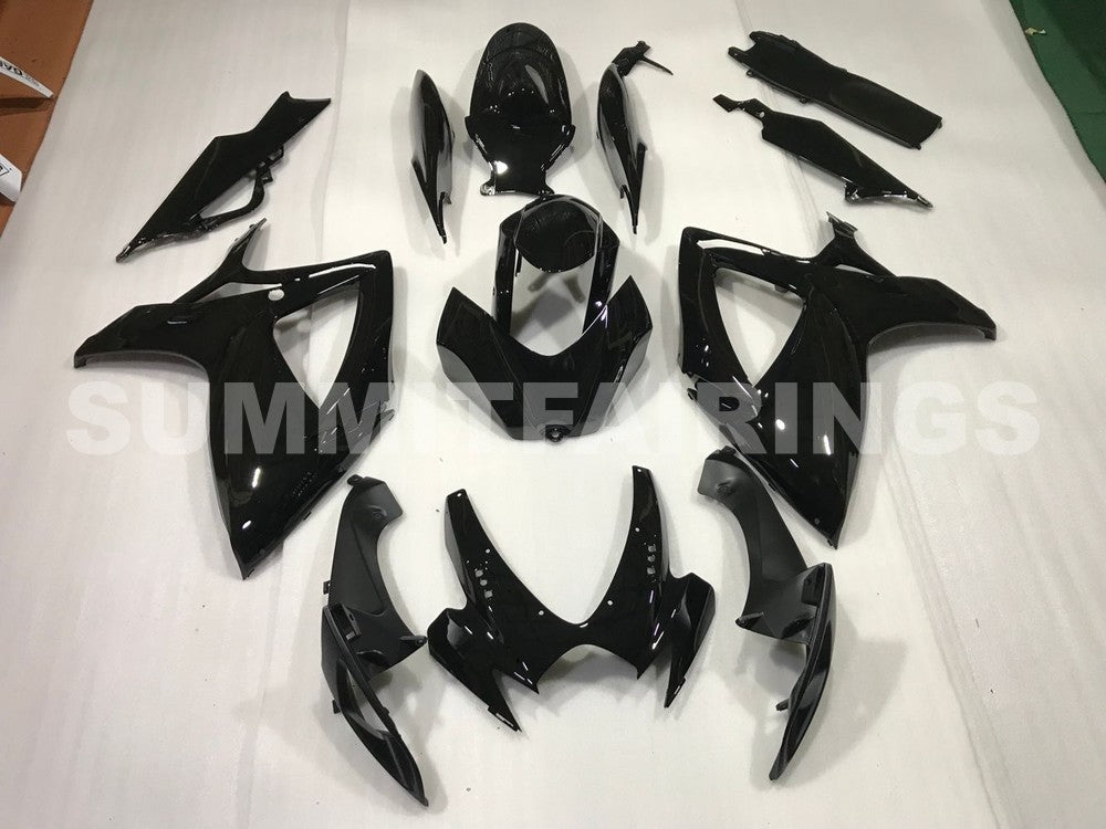 Fairings For Suzuki GSXR 600 750 All Black GSXR (2006-2007)