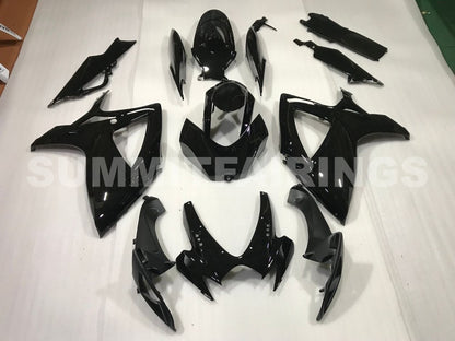 Fairings For Suzuki GSXR 600 750 All Black GSXR (2006-2007)