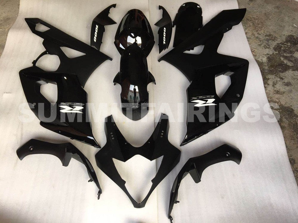 Fairings For Suzuki GSX-R1000, 2005-2006 - Gloss Black Matte Black