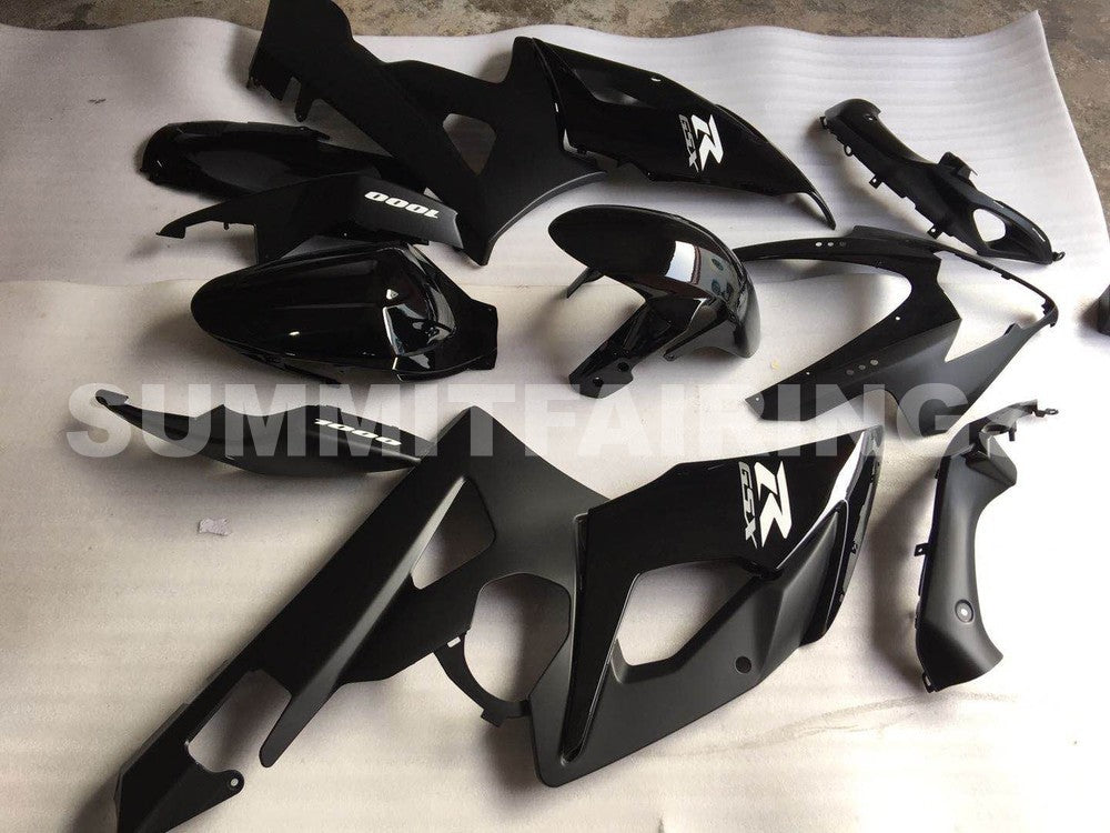 Fairings For Suzuki GSX-R1000, 2005-2006 - Gloss Black Matte Black