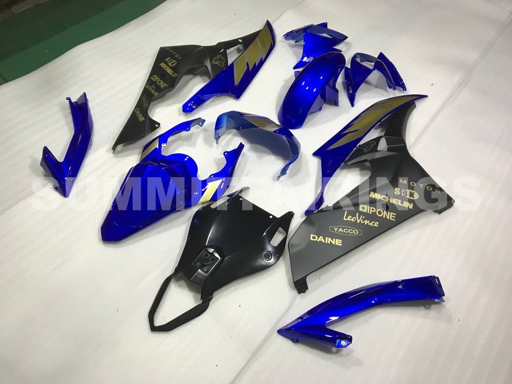 Fairings For Yamaha R6, 2006-2007 - Black Blue with Gold Sticker