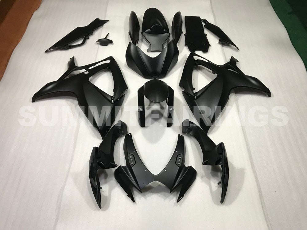 Fairings For Suzuki GSXR 600 750 Black Matte GSXR (2006-2007)