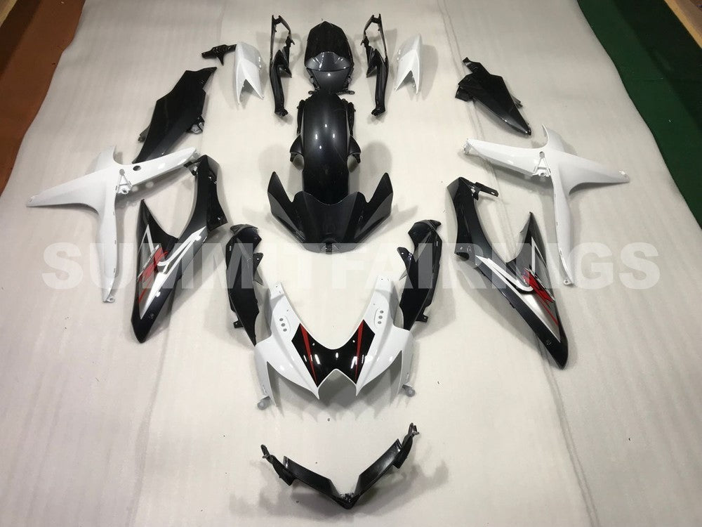 Fairings For Suzuki GSXR 600 750 White & Silver GSXR (2008-2009-2010)