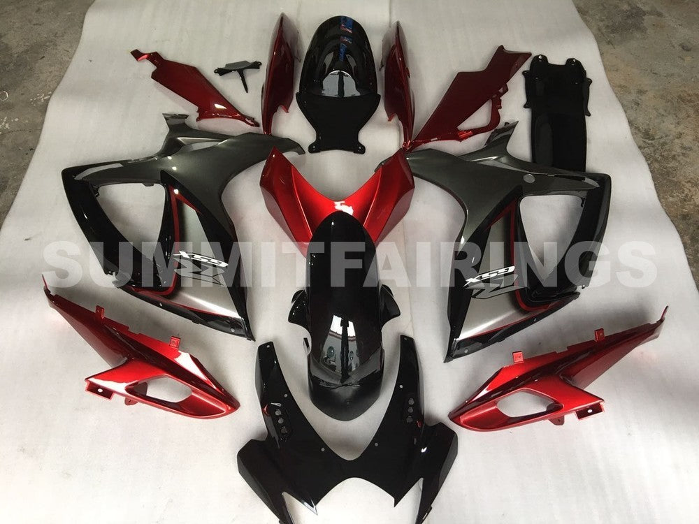 Fairings For Suzuki GSXR 600 750 Red Silver Black GSXR (2006-2007)