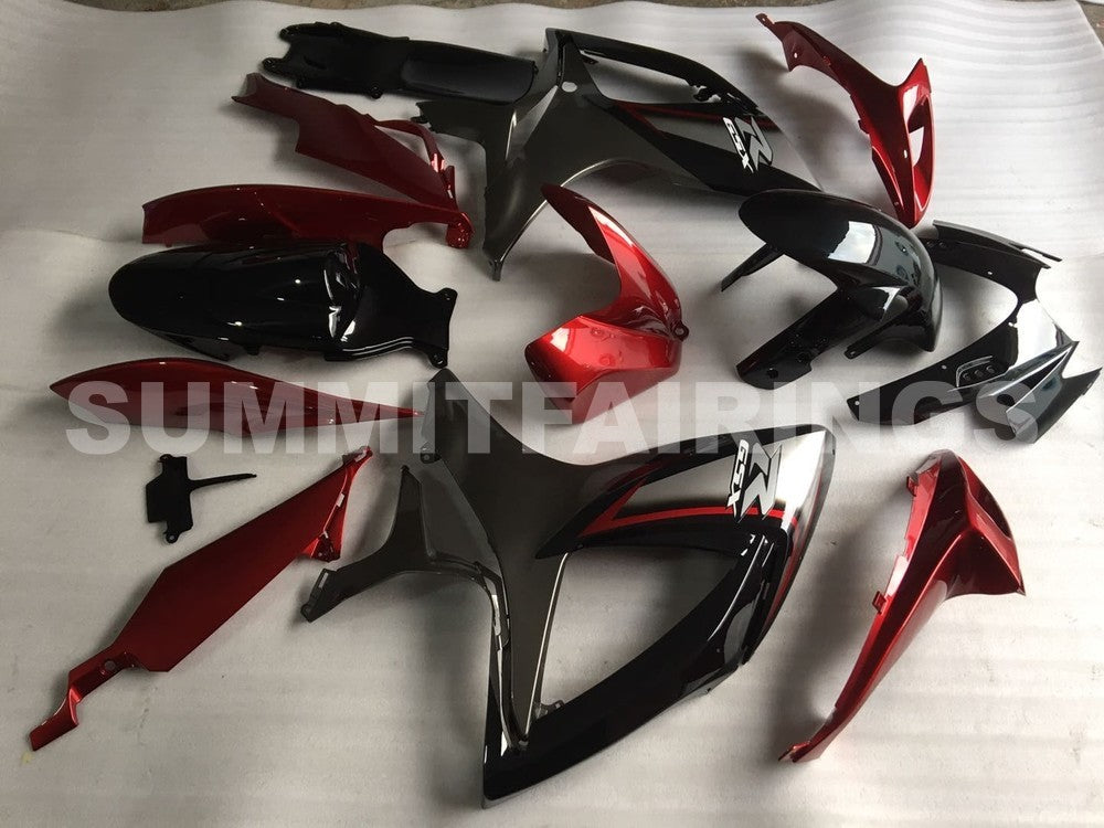 Fairings For Suzuki GSXR 600 750 Red Silver Black GSXR (2006-2007)