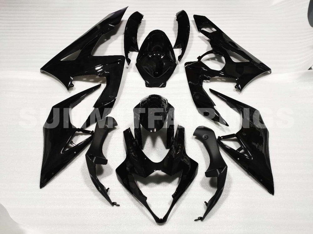 Fairings For Suzuki - GSXR1000 K5 05-06 Black & Silver Decals