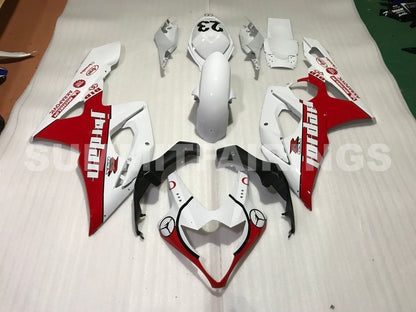 Fairings For Suzuki GSXR 1000 White & Red Jordan (2005-2006)