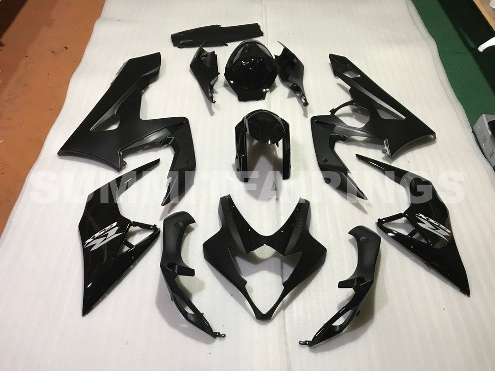 Fairings For Suzuki GSX-R1000, 2005-2006 - Gloss Black Matte Black