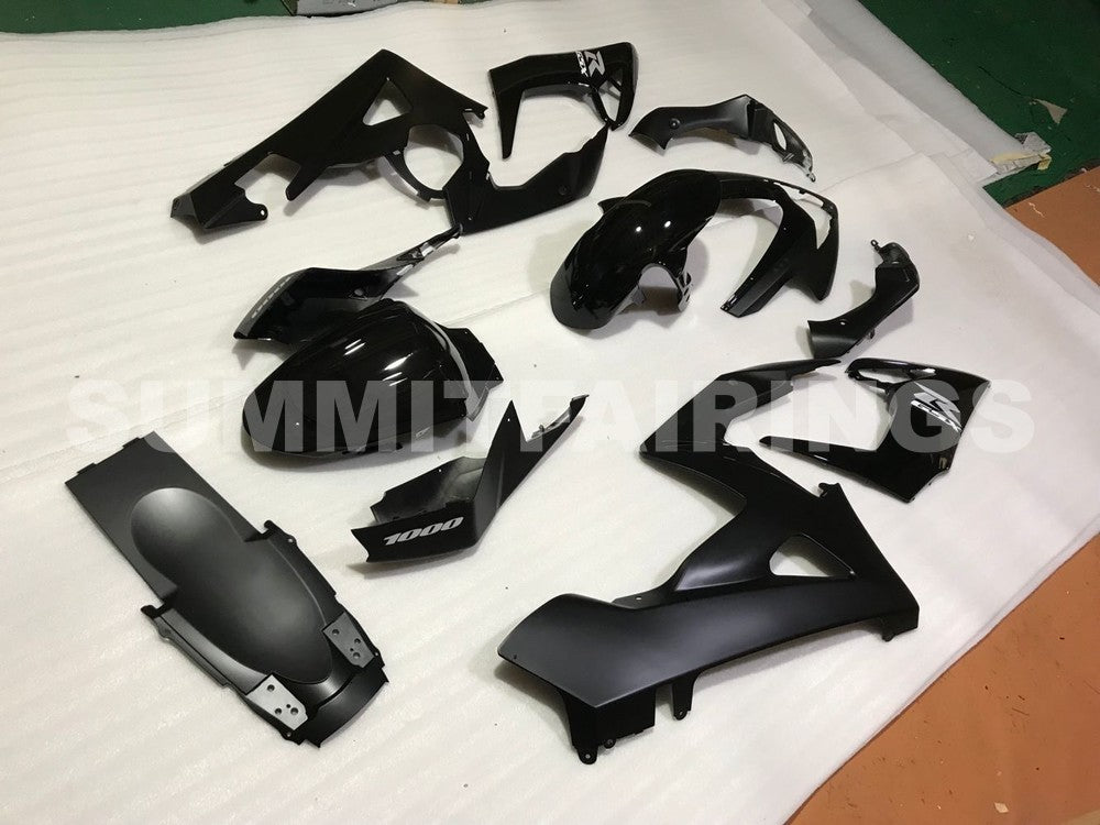 Fairings For Suzuki GSX-R1000, 2005-2006 - Gloss Black Matte Black