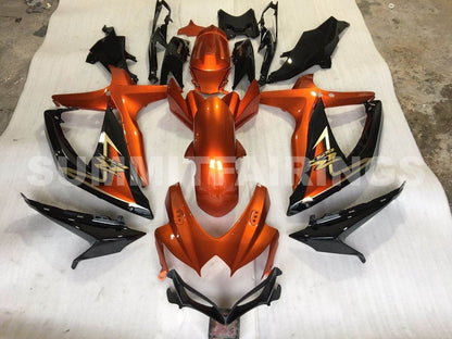Fairings For Suzuki - GSXR600-750 K8 2008-2010 Black Orange