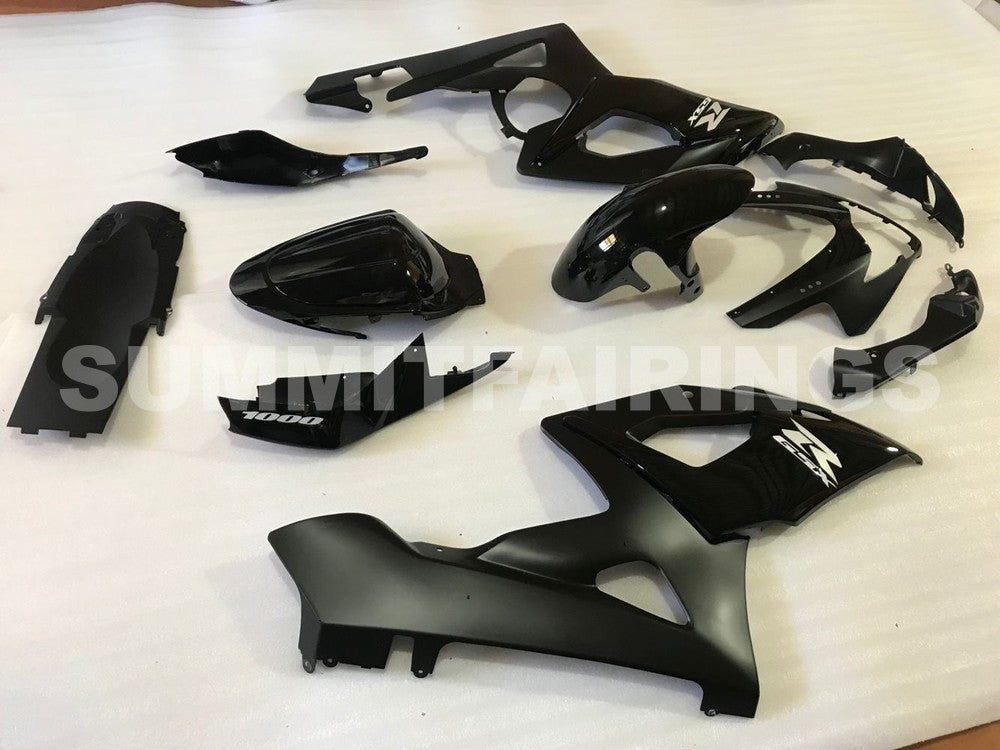Fairings For Suzuki GSX-R1000, 2005-2006 - Gloss Black Matte Black
