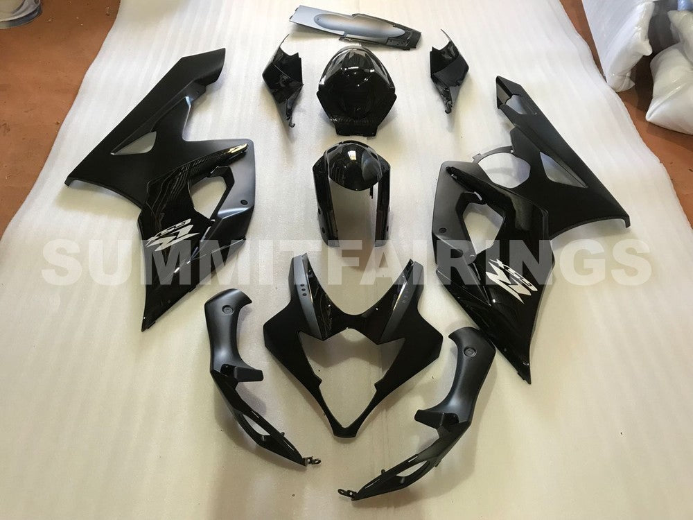 Fairings For Suzuki GSX-R1000, 2005-2006 - Gloss Black Matte Black