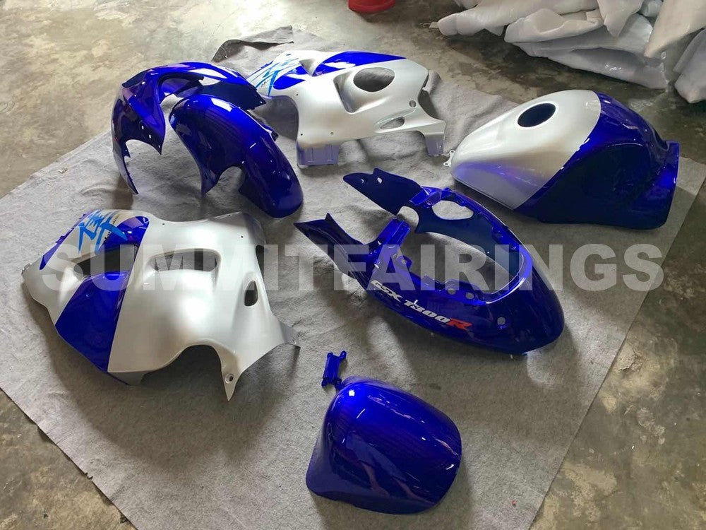 Fairings For Suzuki - GSXR1300 1996-2007 Silver and Blue