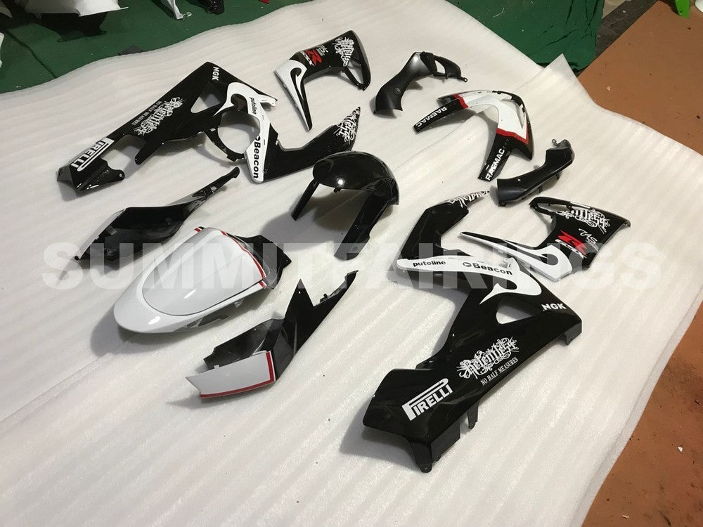 Fairings For Suzuki GSXR 1000 Black White Suzuki GSXR (2005-2006)
