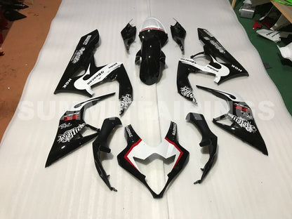 Fairings For Suzuki GSXR 1000 Black White Suzuki GSXR (2005-2006)