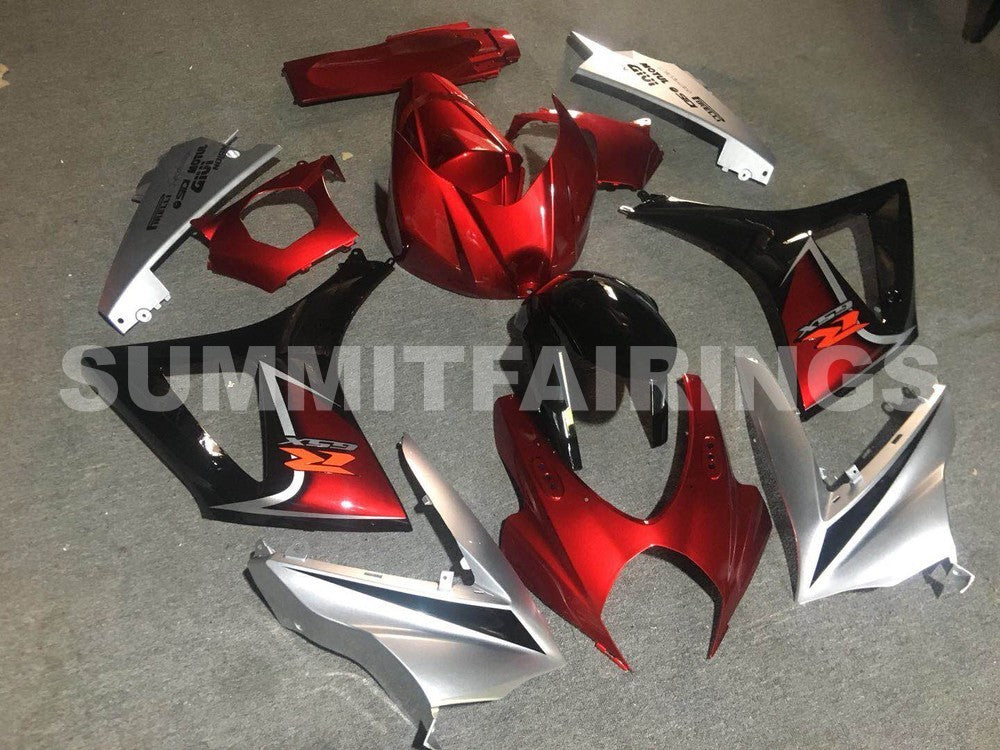 Fairings For Suzuki GSXR 1000 Red Cherry & Black GSXR (2007-2008)