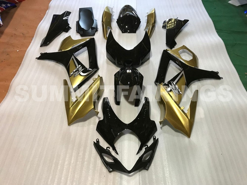 Fairings For Suzuki GSXR 1000 Black & Gold GSXR (2007-2008)