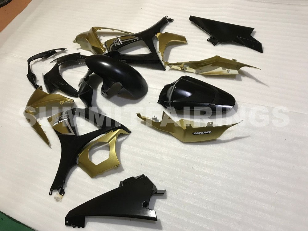 Fairings For Suzuki GSXR 1000 Black & Gold GSXR (2007-2008)
