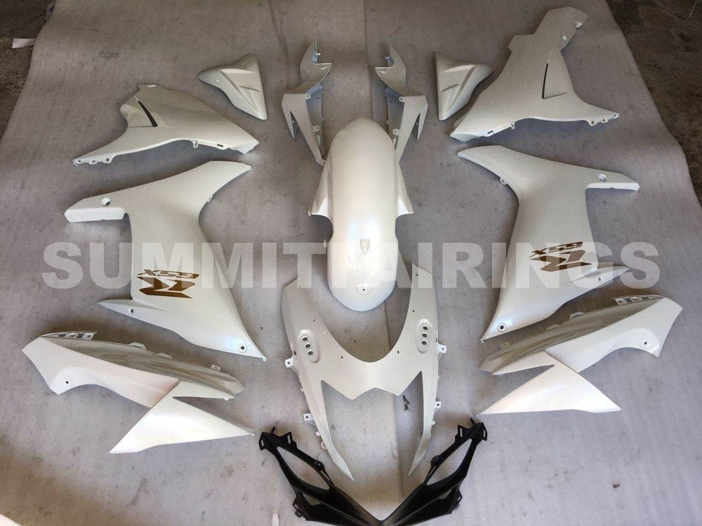 Fairings For Suzuki GSX-R600 / 750, 2011-2021 - Pearl White & Black