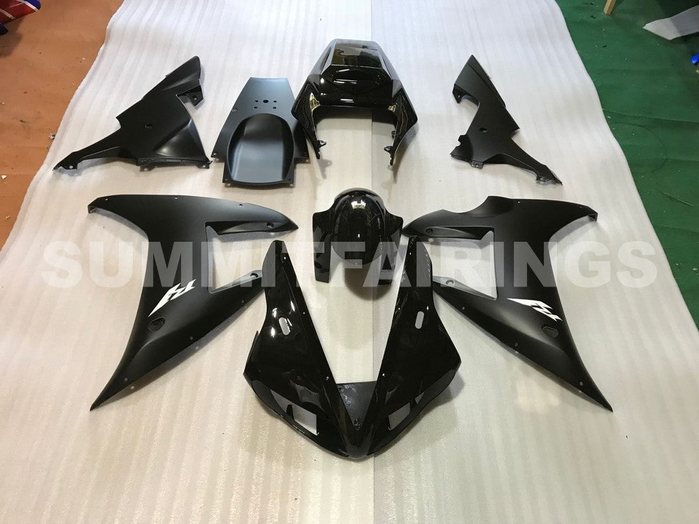 Fairings For Yamaha - YZF1000 R1 02-03 Matte Black Gloss Black