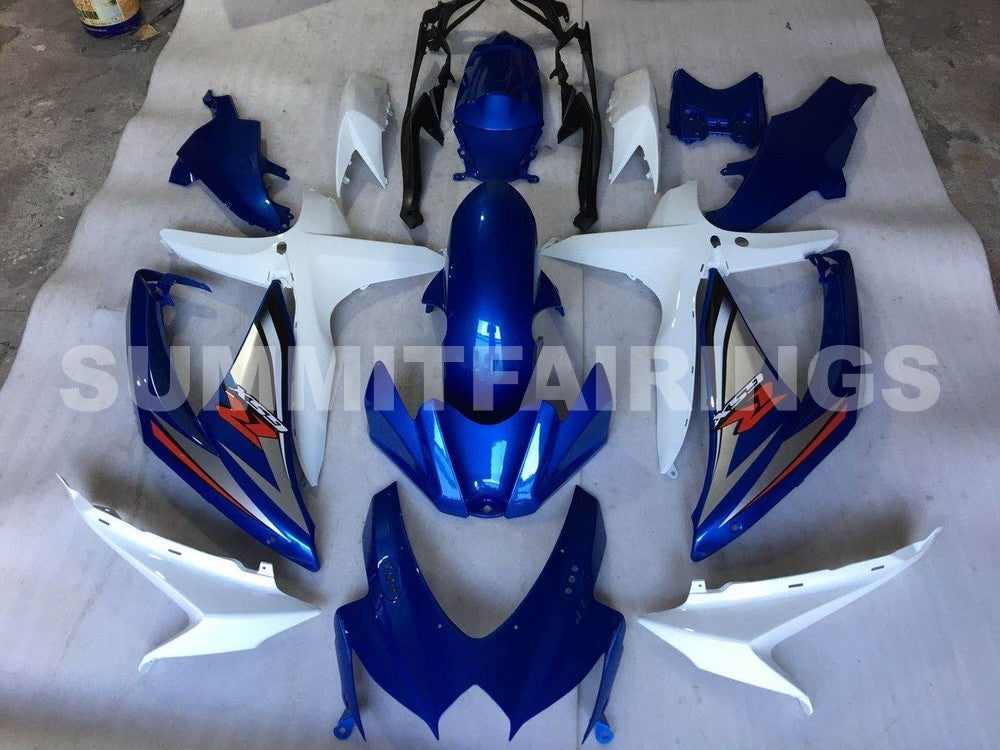 Fairings For Suzuki - GSXR600-750 K8 2008-2010 Blue White 2