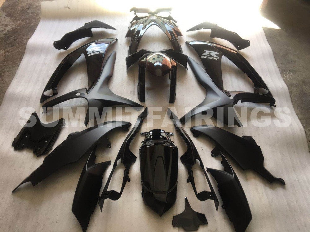 Fairings For Suzuki - GSXR600-750 K8 2008-2010 Matt Black Gloss Black