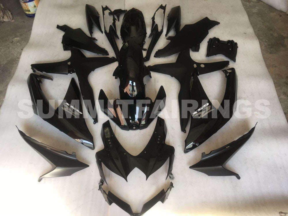 Fairings For Suzuki - GSXR600-750 K8 2008-2010 Matt Black Gloss Black