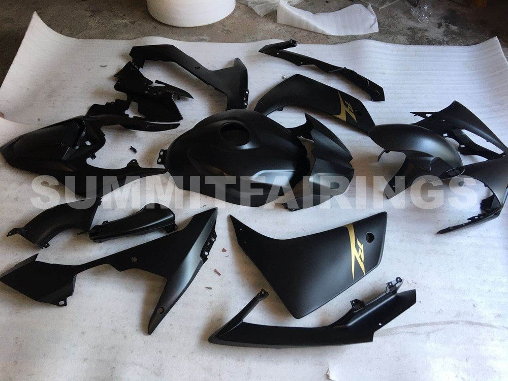 Fairings For Yamaha YZF-R1 Black Matte & Gold R1 (2007-2008)