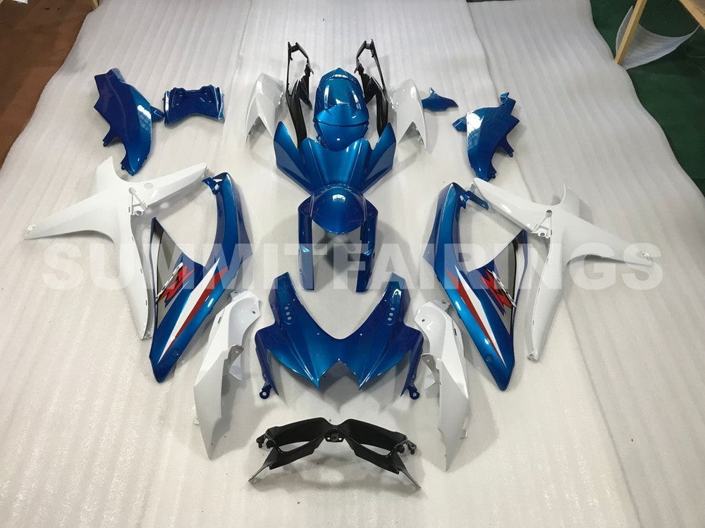 Fairings For Suzuki - GSXR600-750 K8 2008-2010 Blue White 2